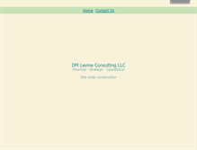 Tablet Screenshot of dmlevineconsulting.com
